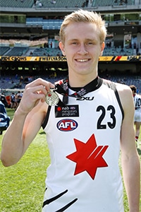 1124_STEPHENSON_620.jpg Eastern Ranges midfielder/forward Jaidyn Stephenson will bring an x-factor to the Magpies' line-up. Image: AFL Photos. - Collingwood,Draft